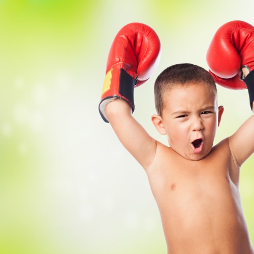 Sterk boxer groen bijgesneden